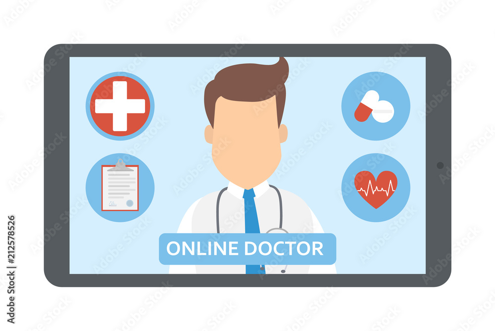 Online doctor. Medical consultation Online doctor. Medical consultation