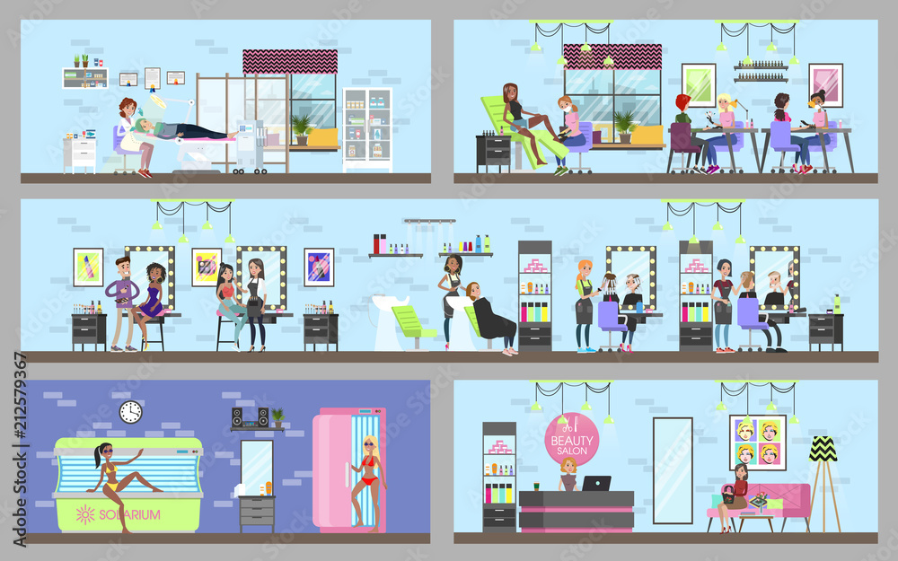 Beauty salon interior Beauty salon interior