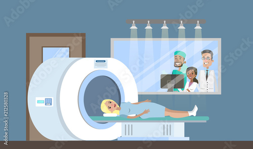 MRI process in the hospital