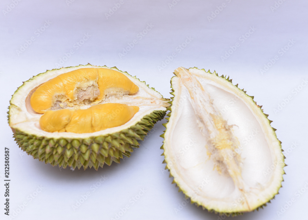 Fototapeta premium MUSANG KING Durian isolated on white background