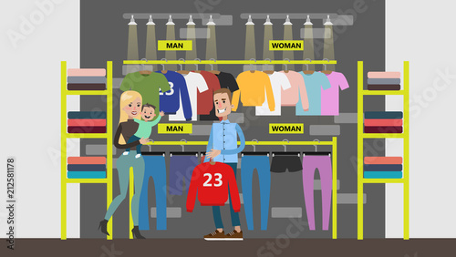Sports store interior