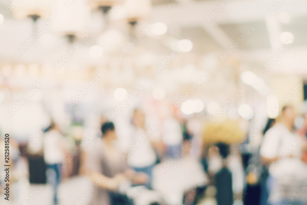 Blur image background of people in exhibition show. Blur image background of people in exhibition show.