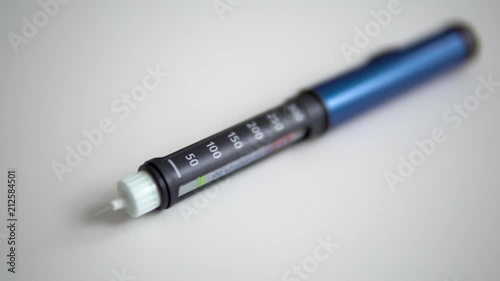 Insulin pen closeup photo