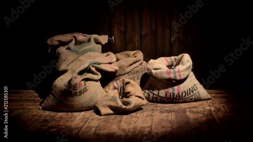 a bag of coffee