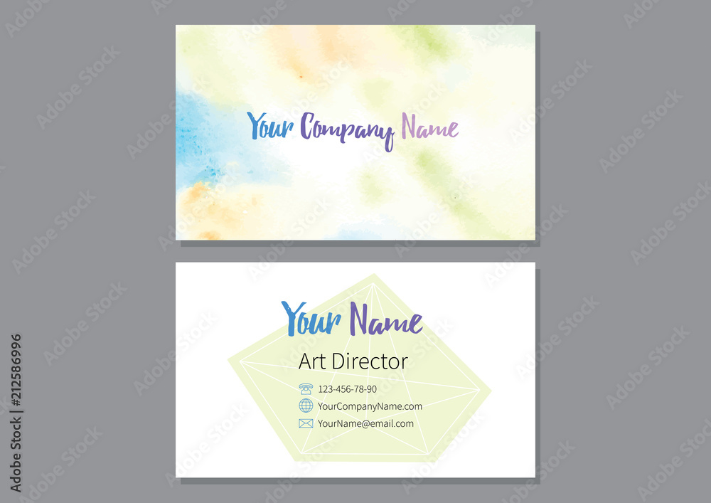 Fototapeta premium Abstract colorful watercolor background