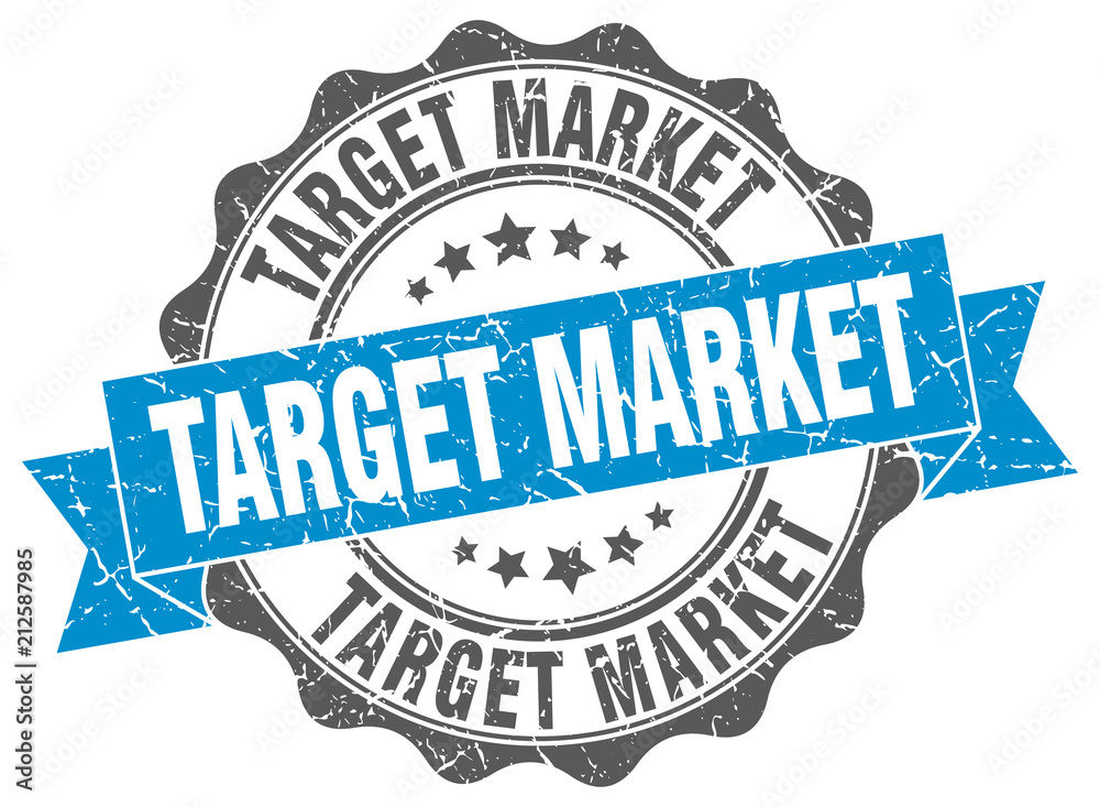 Fototapeta premium target market stamp. sign. seal
