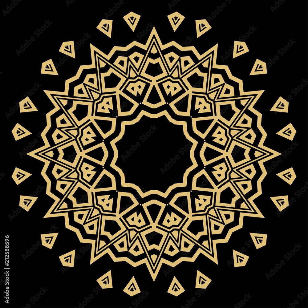 Mandala on a background. Beautiful oriental, asian motives. Flower GEOMETRIC vector. Mandala on a background. Beautiful oriental, asian motives. Flower GEOMETRIC vector.
