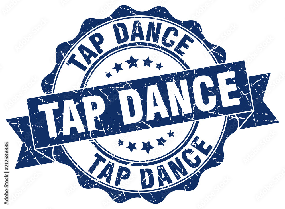 tap dance stamp. sign. seal