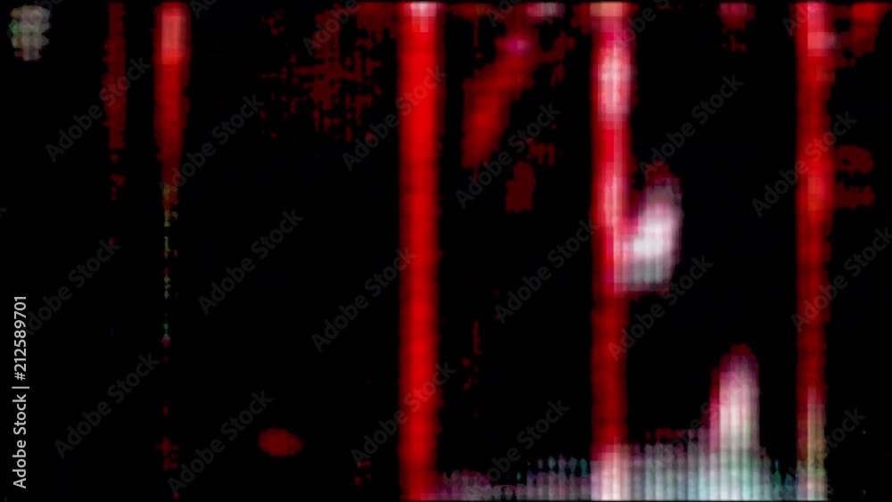 Digital noise video damage (Loop). Digital noise video damage (Loop).