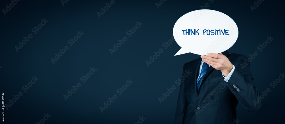 Think positive concept Think positive concept
