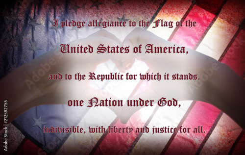 Canvas Print Pledge of Allegiance