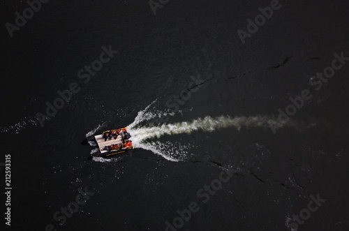 Wallpaper Mural Rescue Boats on River Ariel photography Torontodigital.ca