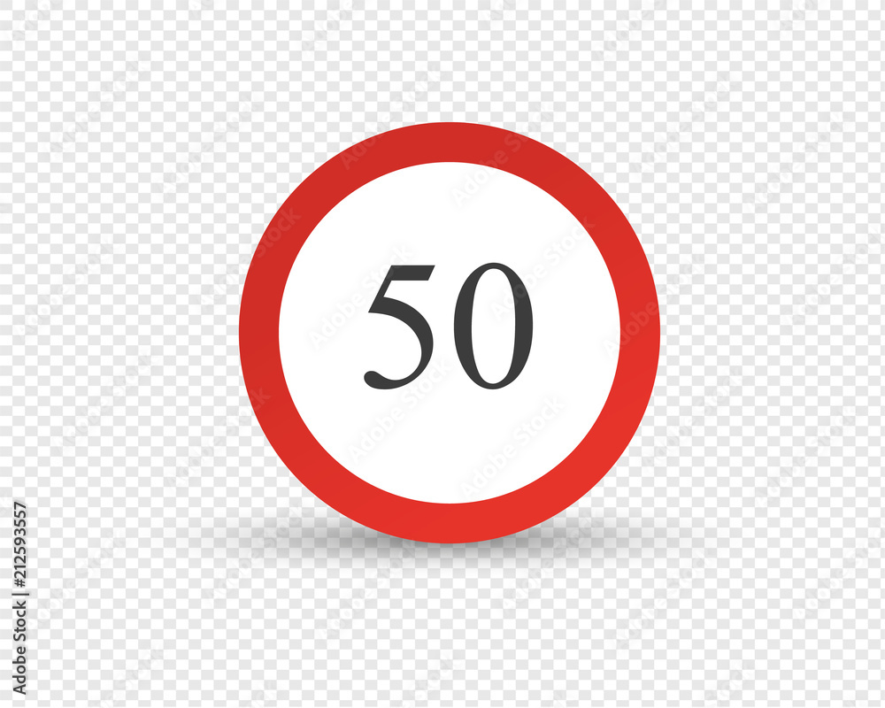 Road sign, restriction of maximum speed of movement on road. Road sign, restriction of maximum speed of movement on road.