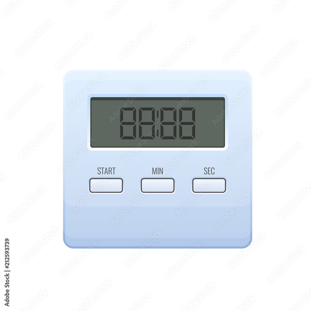 Modern digital metal watch. Stopwatch with minute and second digitals. Modern digital metal watch. Stopwatch with minute and second digitals.