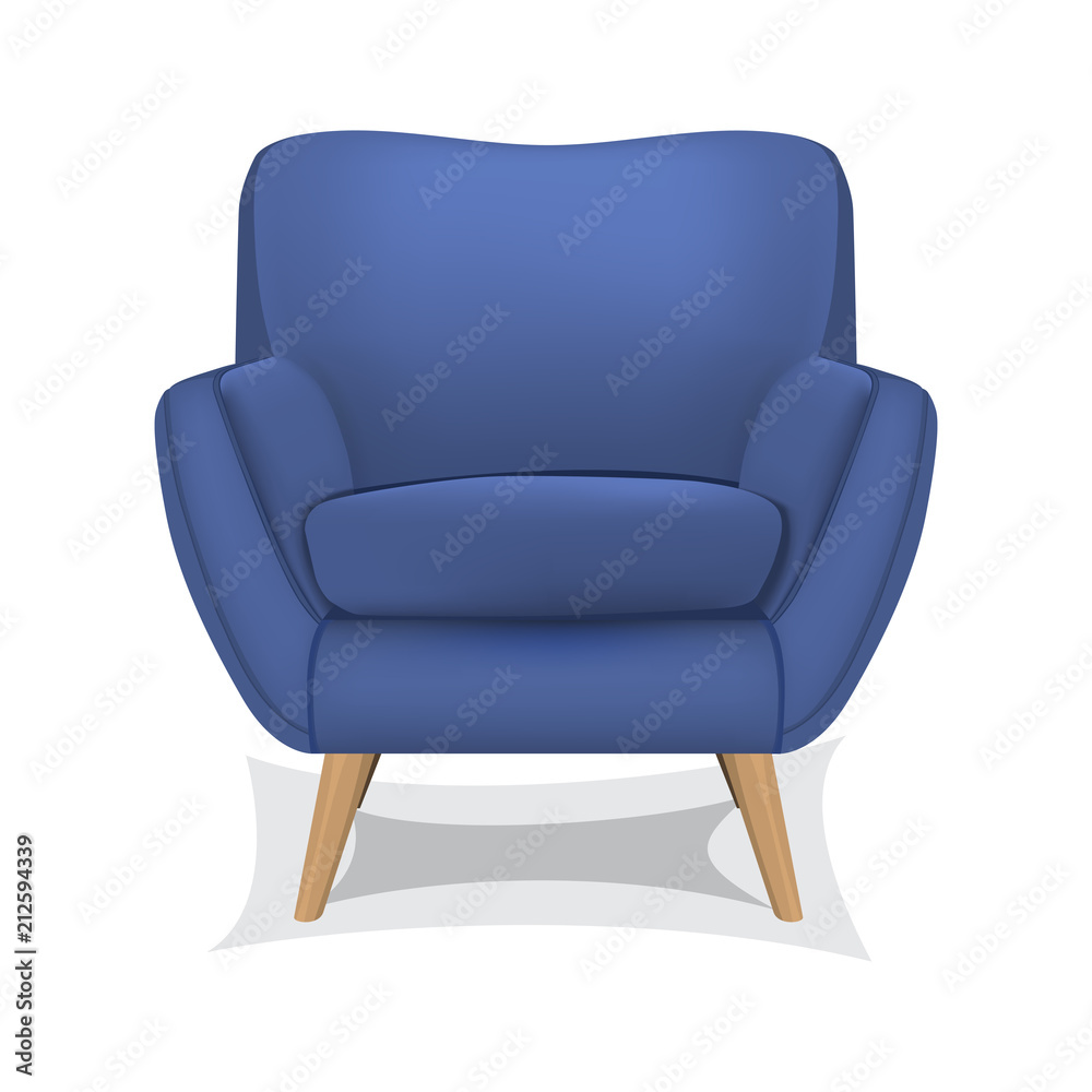 Armchair on white background Armchair on white background