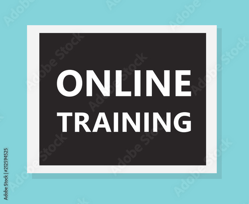 online training concept- vector illustration
