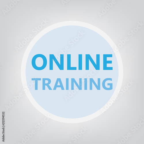 online training concept- vector illustration