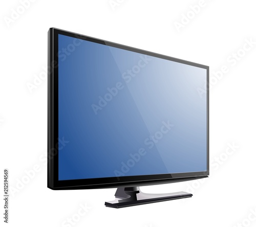 TV flat screen lcd, plasma realistic vector  illustration, tv mock up