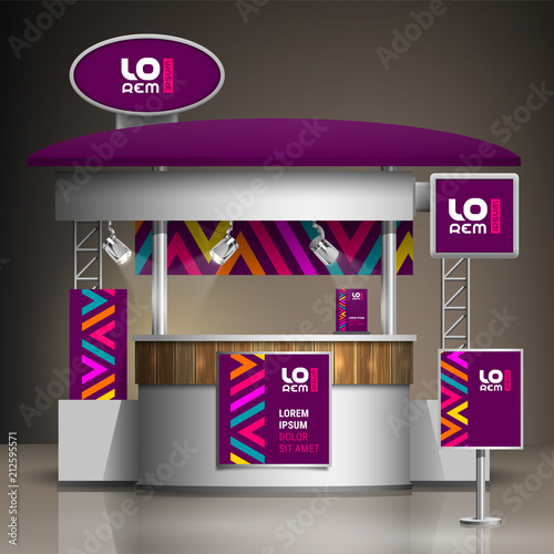 Exhibition stand template photo