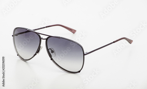 Elegant sun glass isolated