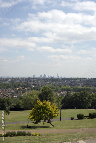 view of london city from alexandra palace