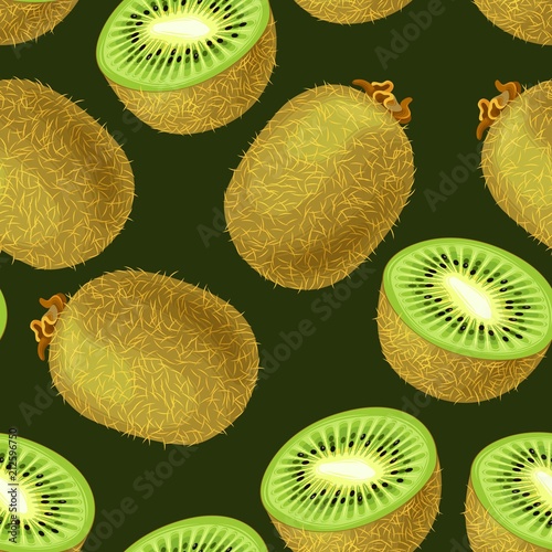 Seamless kiwi fruits