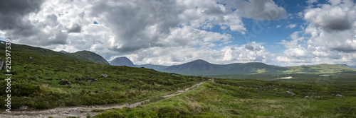 a view of the west highland way in the highlands of scotland during a bright summer day © Andy Morehouse