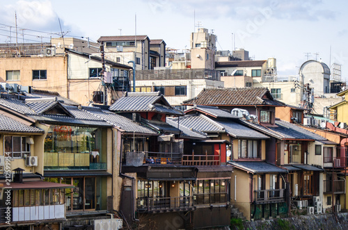 Traditional buildings in Kyoto, Japan