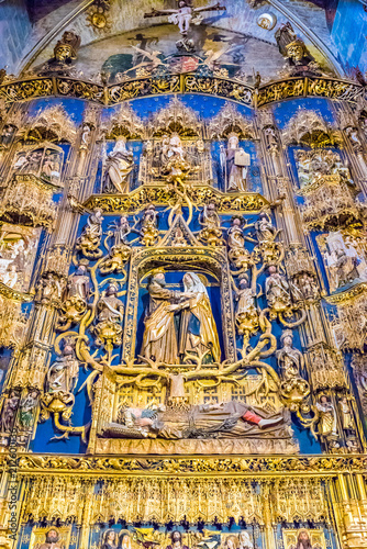 Chapel of Saint Anne or of the Conception in the Burgos Cathedral, Spain.