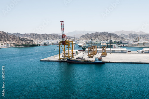 view of a contain port in Hashemite Kingdom of Jordan photo