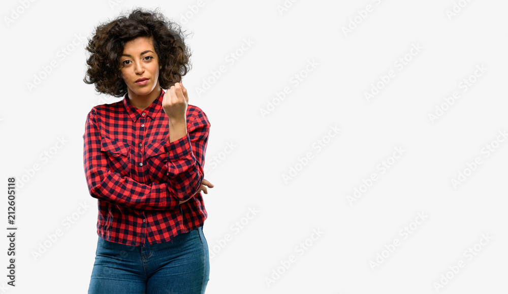Beautiful arab woman with crossed arms confident and serious Beautiful arab woman with crossed arms confident and serious