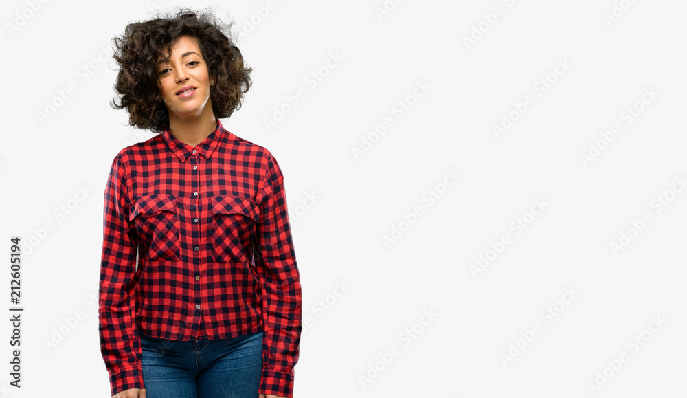 Beautiful arab woman confident and happy with a big natural smile laughing Beautiful arab woman confident and happy with a big natural smile laughing