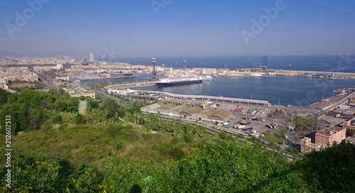 Barcelona cityscape view in Spain