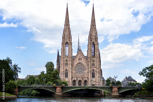 Strasbourg: St. Paul's Church of Strasbourg (Eglise Saint-Paul de Strasbourg, 1897) is a major Gothic Revival architecture building and one of the landmarks of the city of Strasbourg. Alsace, France