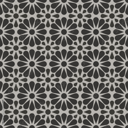 Seamless flower shaped cage wallpaper.