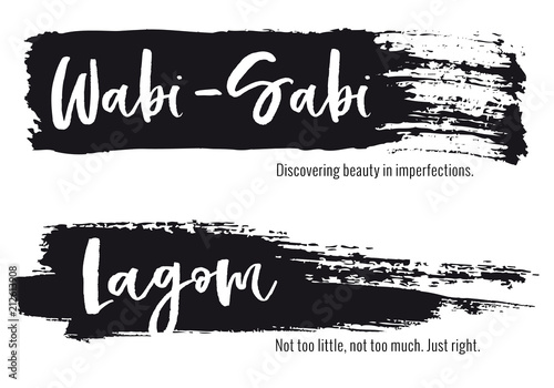 Wabi Sabi, Lagom, vector