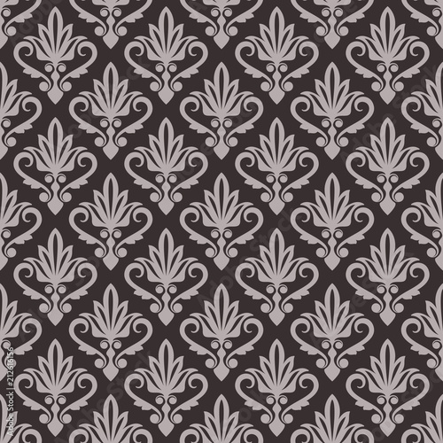 Seamless vintage damask wallpaper pattern