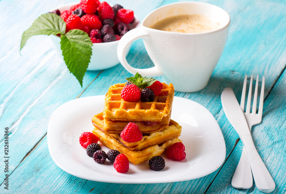 waffle dessert fruit berries fresh sweet wooden background
waffle dessert fruit berries fresh sweet wooden background