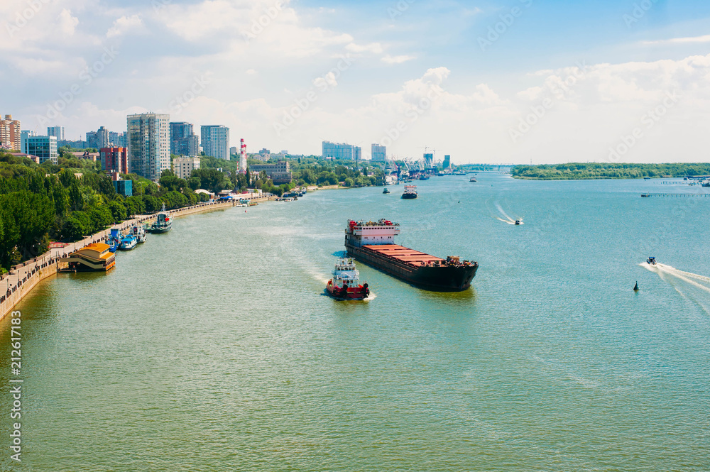 Fototapeta premium view of the embankment in Rostov-on-don.
