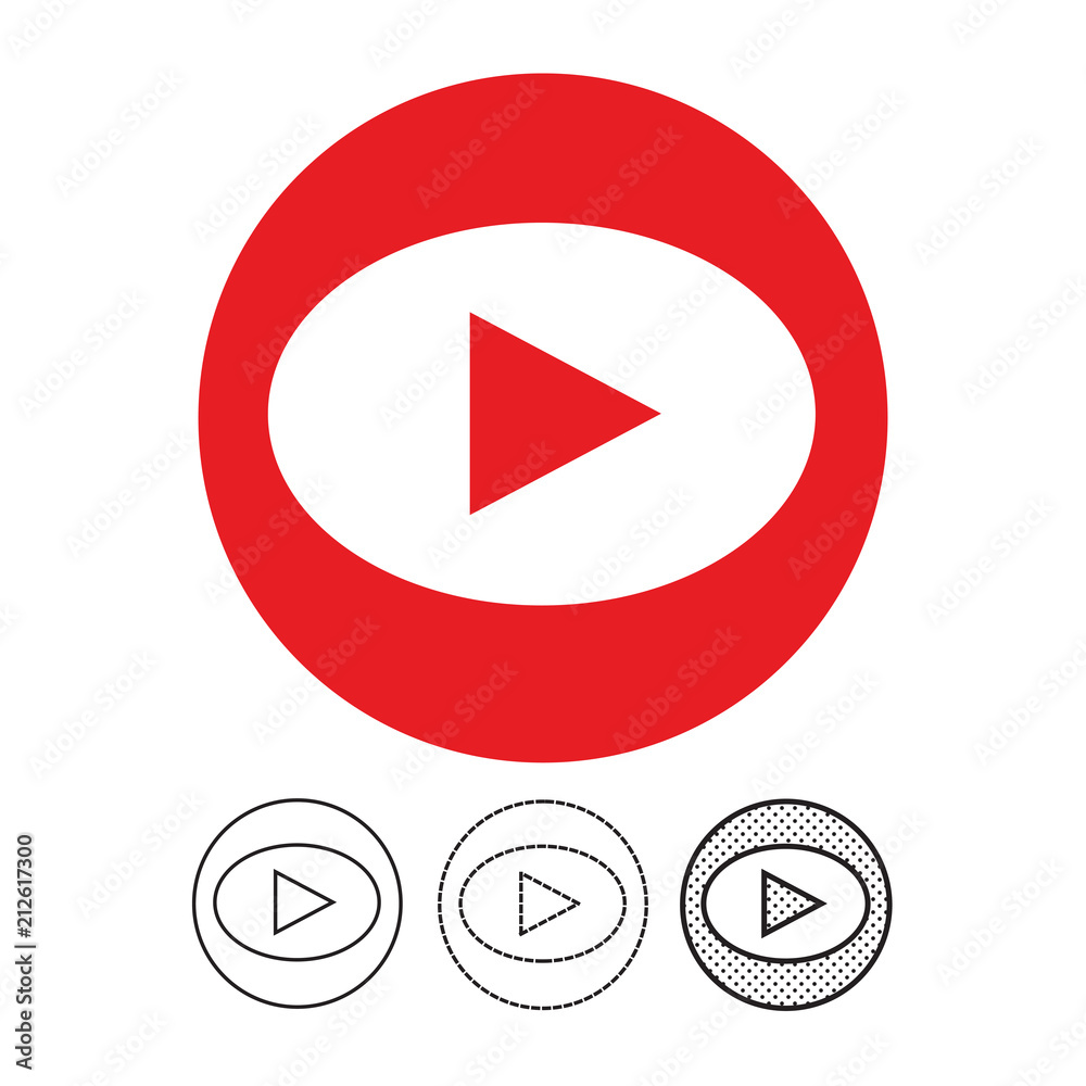 button video player icon button video player icon