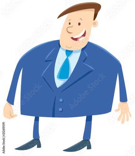 businessman or boss cartoon character
