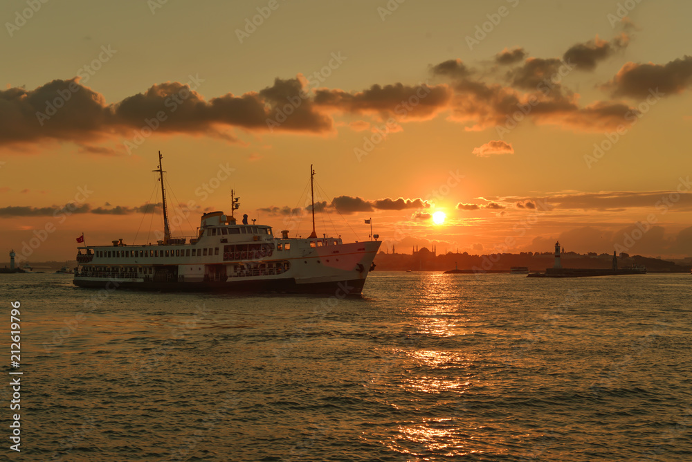 
ferry and istanbul