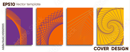Creative colored cover. Cover design.