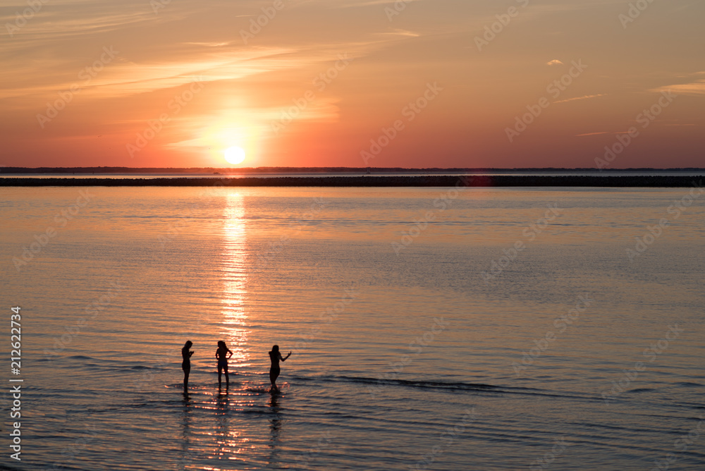 Sunset on the beach