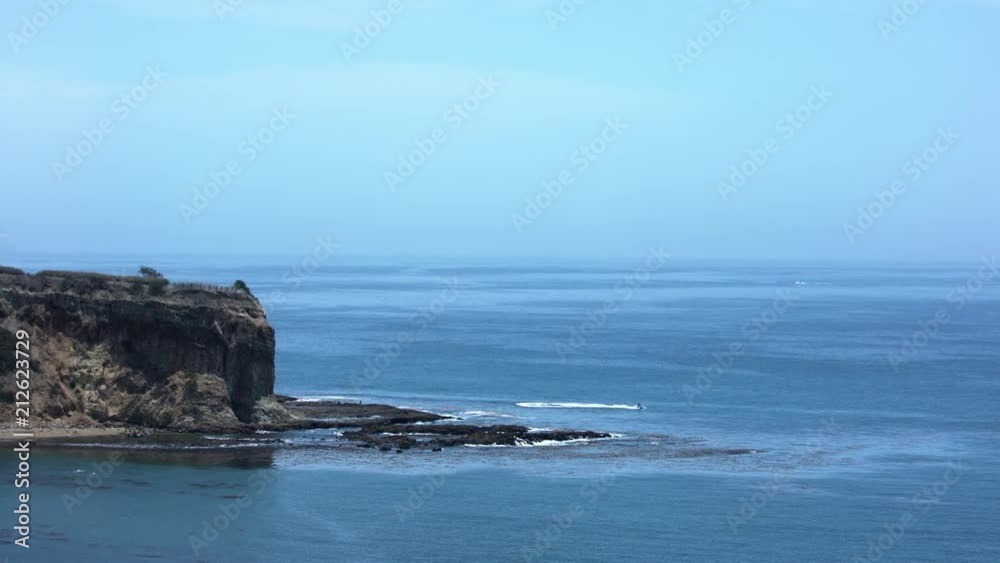 Palos Verdes beach wide shot during summer morning. Palos Verdes beach wide shot during summer morning.