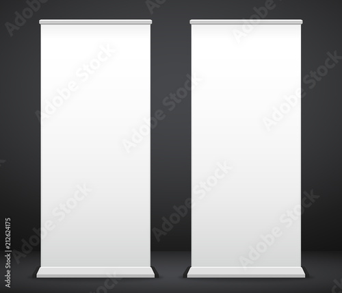 Roll up banner stand backdrop Beautiful abstract background