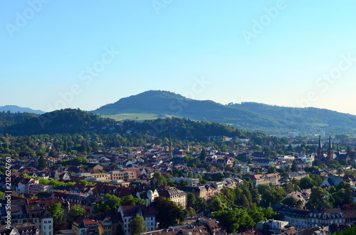 Freiburg in der Dämmerung