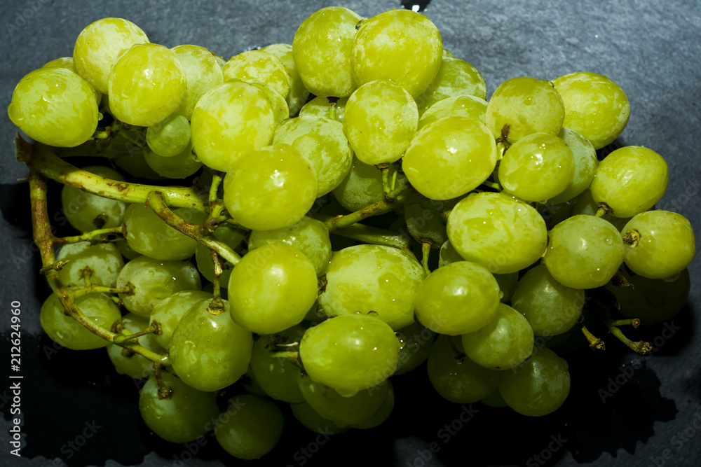 Bunch of delicious and fresh white grapes Bunch of delicious and fresh white grapes