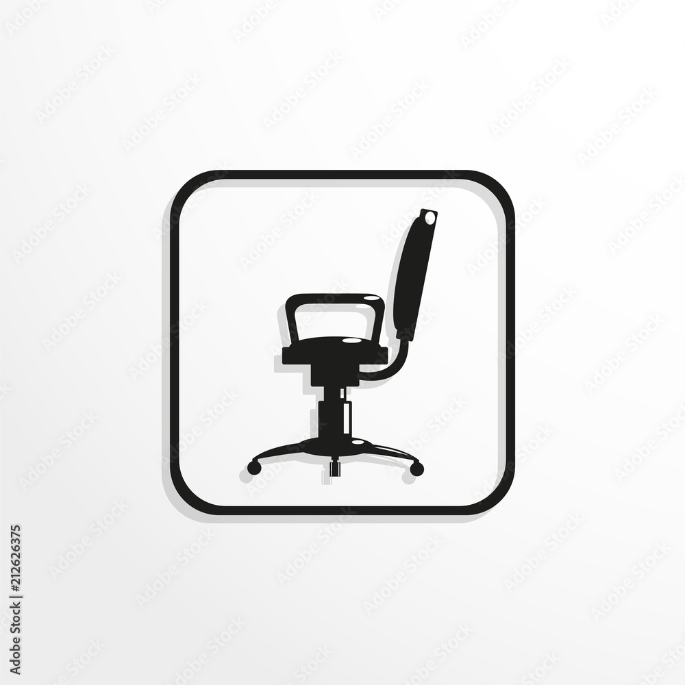 Office work chair. Vector icon. Office work chair. Vector icon.
