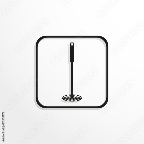 A pressure cooker for cooked potatoes. Vector icon.